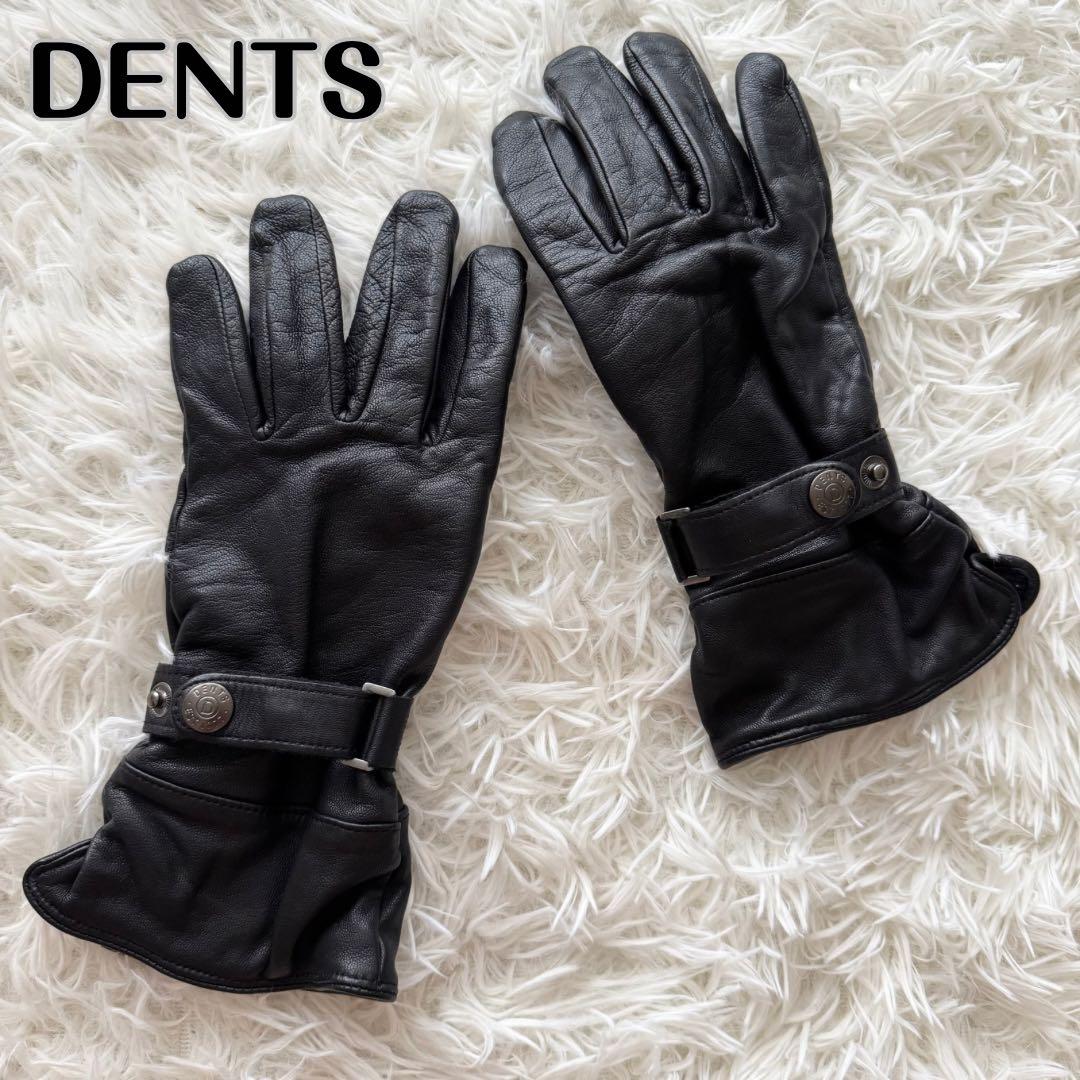 【DENTS デンツ】手袋　グローブ レザー　黒　Lサイズ