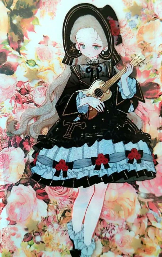 のこり１☆再販☆J32＃月半玫瑰小夜曲(PET)切り売り海外人物マステ女の子