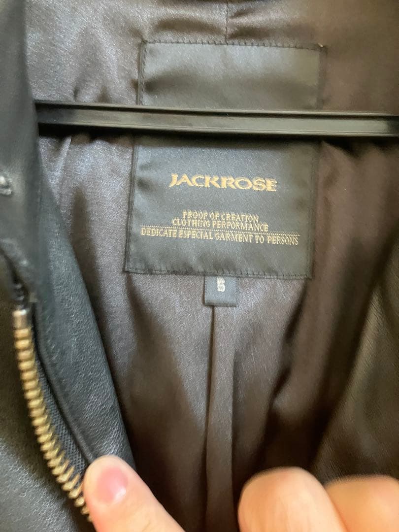 JACKROSE ブラック シングルライダースジャケット 5サイズ