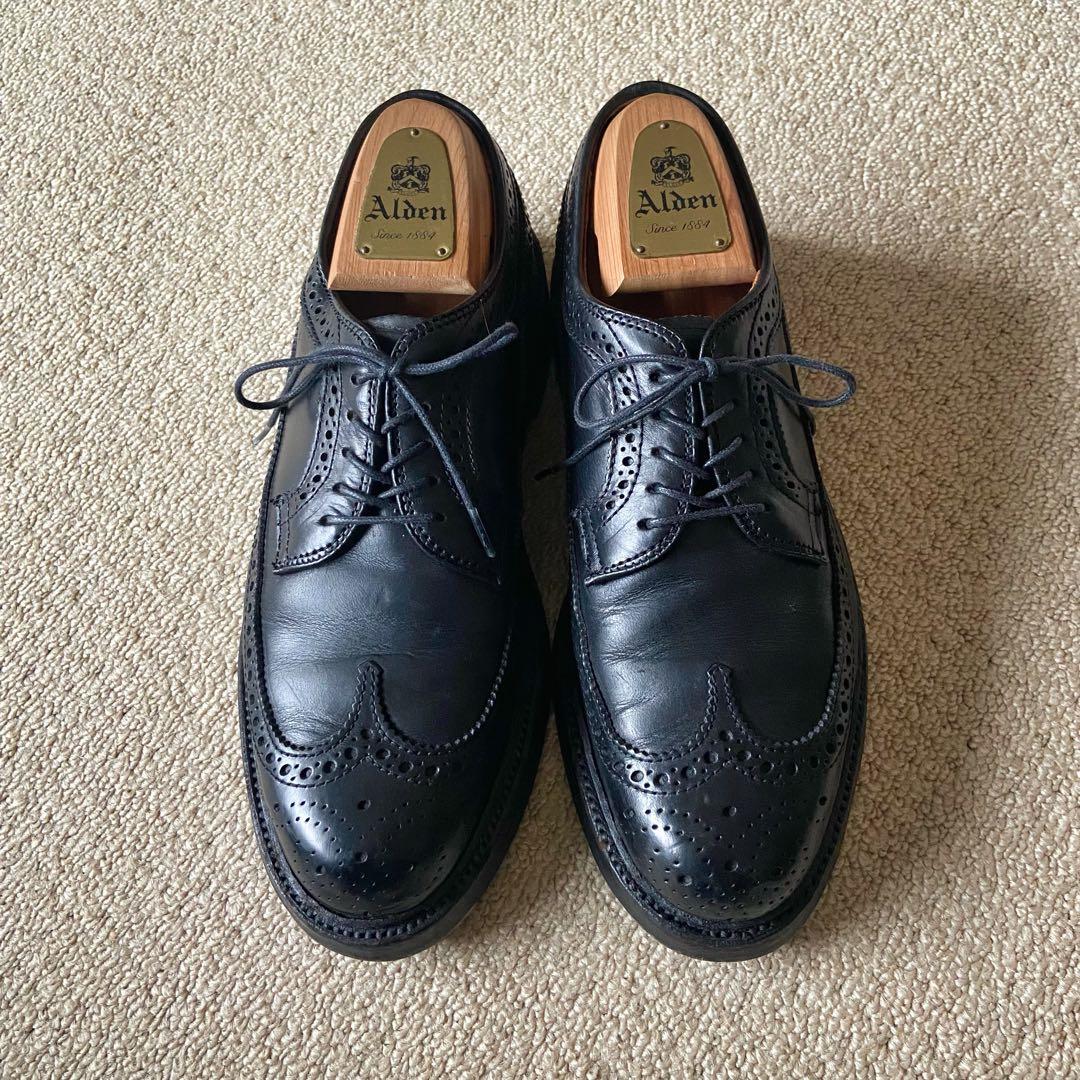 Alden オールデン クロムエクセル ロングウィングチップ 6.5D ブラック