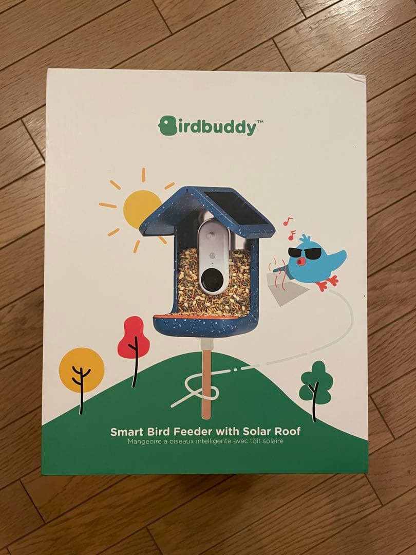 Birdbuddy ソーラールーフ付スマートバードフィーダー