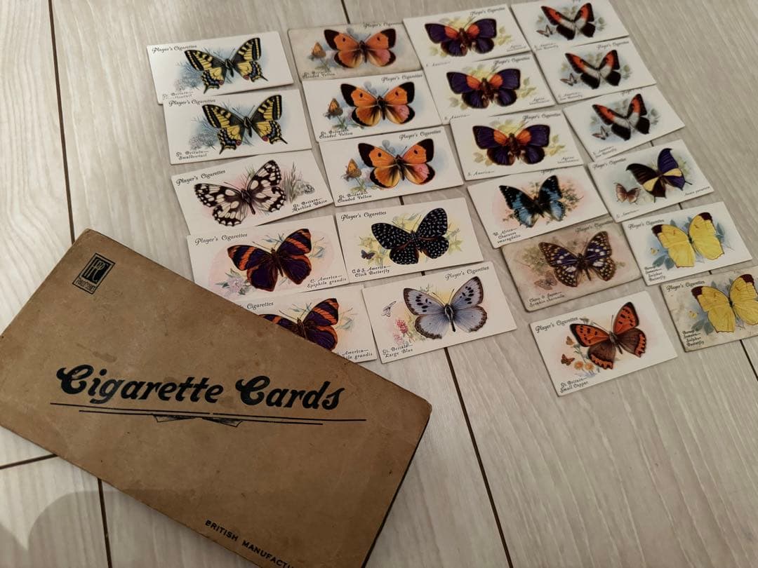 シガレットカード イギリス 蝶 ヴィンテージ