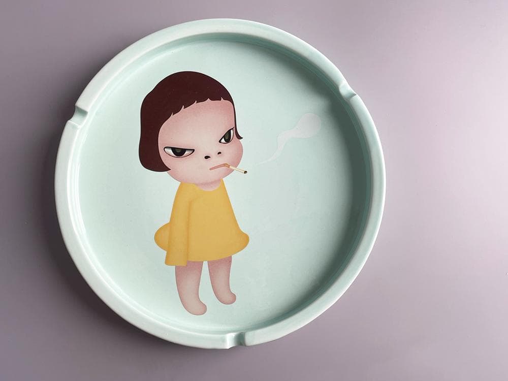 新品未使用 2002年 奈良美智 灰皿 Too Young To Die