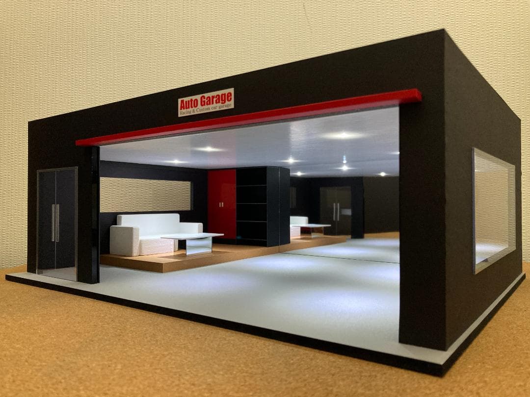 ミニカー専用ジオラマ：1/18 リビングタイプガレージⅠ／男の秘密基地ガレージ！