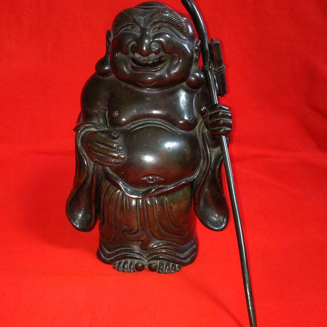 古銅大笑い布袋香炉/江戸時代