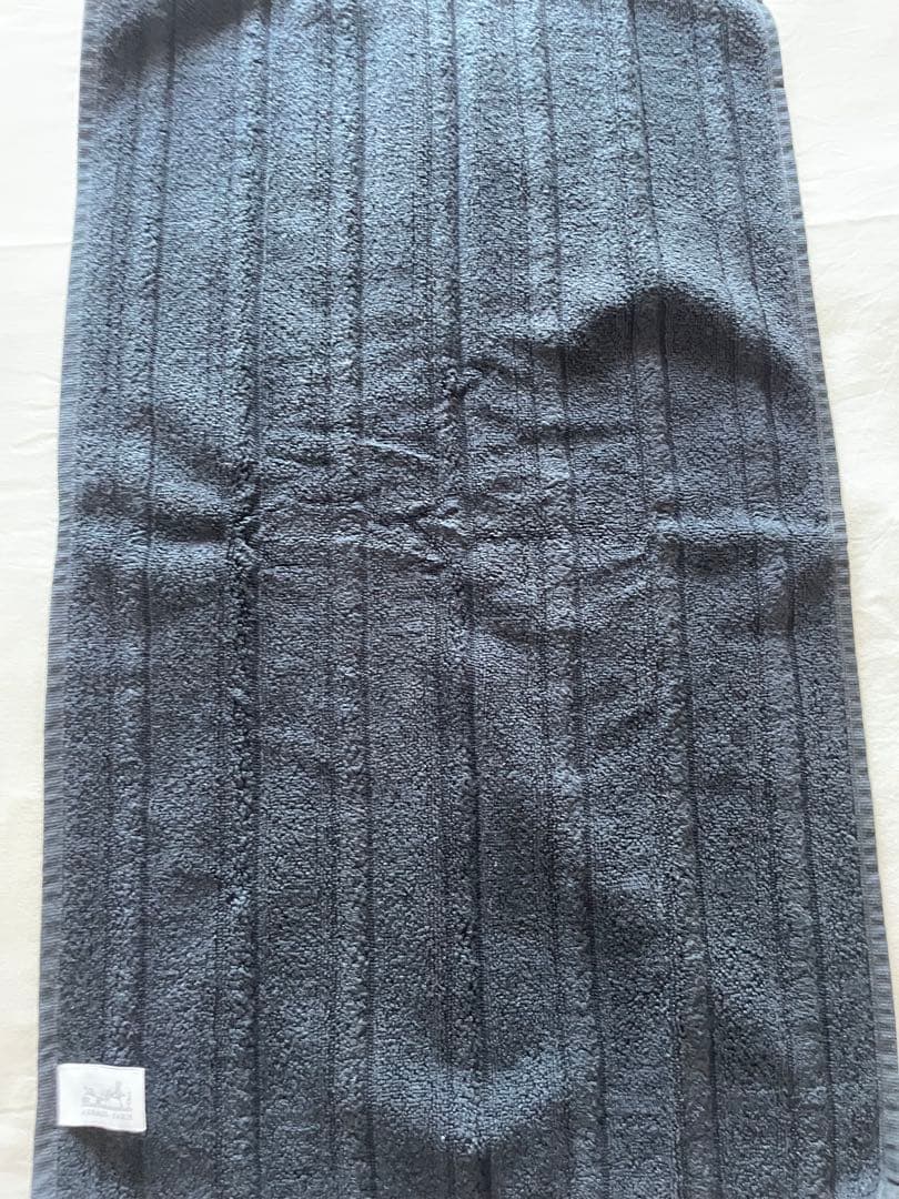 HERMES ネイビー　フェイスタオル