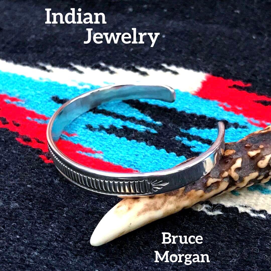 Indian Jewelry ブルースモーガン　　　シルバーバングル　　③
