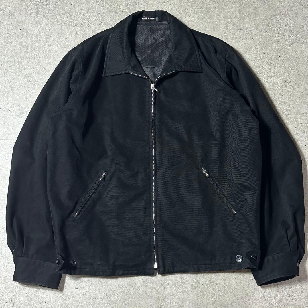 希少 agnes b homme コットン八の字ブルゾン ブラック riri