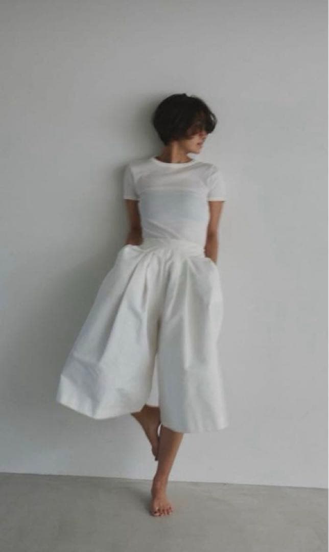 Nala 白 ドレスパンツ