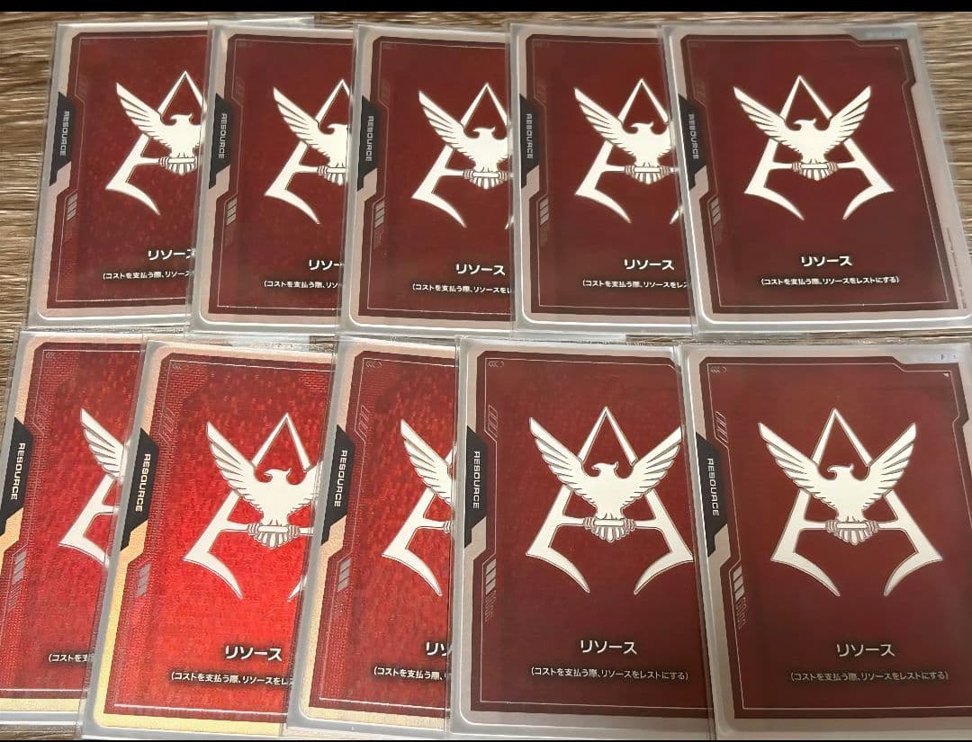 ★10枚セット★シャア　ロゴ　リソースカード FIRSTCOMBAT