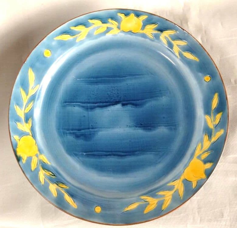 chese3809　古余呂技竹春造 丸皿２枚