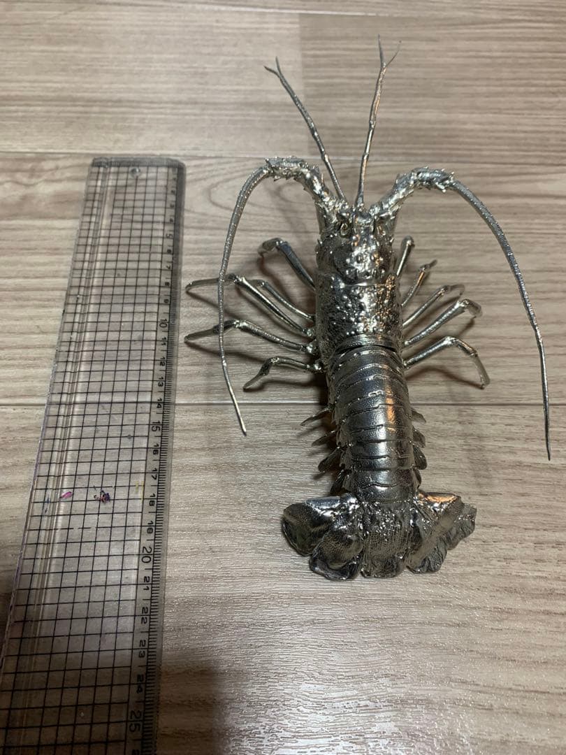 鰯金属化　イワシ金属化　イセエビ　伊勢海老　作品　フィギュア　置物　工芸