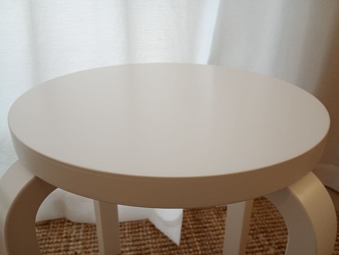 【美品】artek Stool E60 4本脚 オールホワイトラッカー