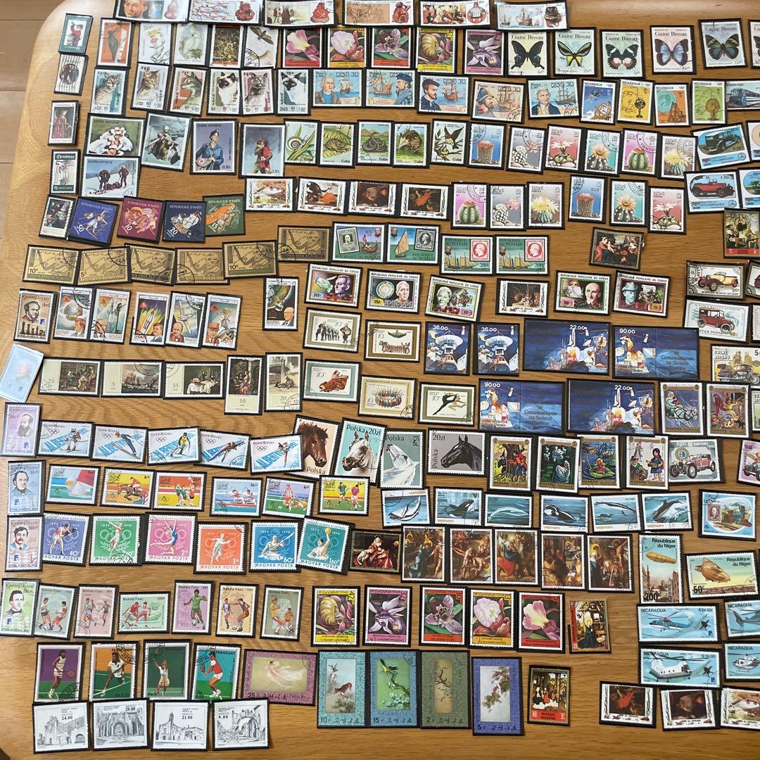 世界の古切手 海外古切手 ヴィンテージ コレクション 希少レアおしゃれ約409枚