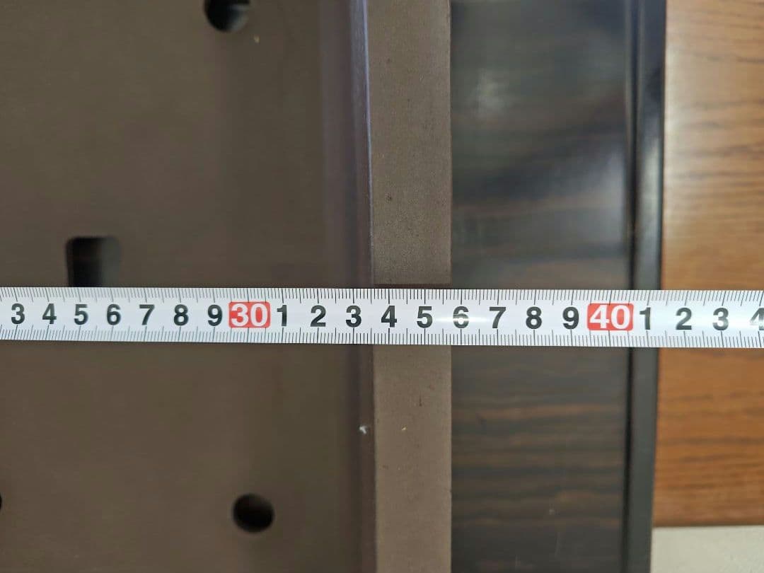 ブラウン長方形盆栽鉢 陶器製 約47cm×36cm×14.5cm　大型