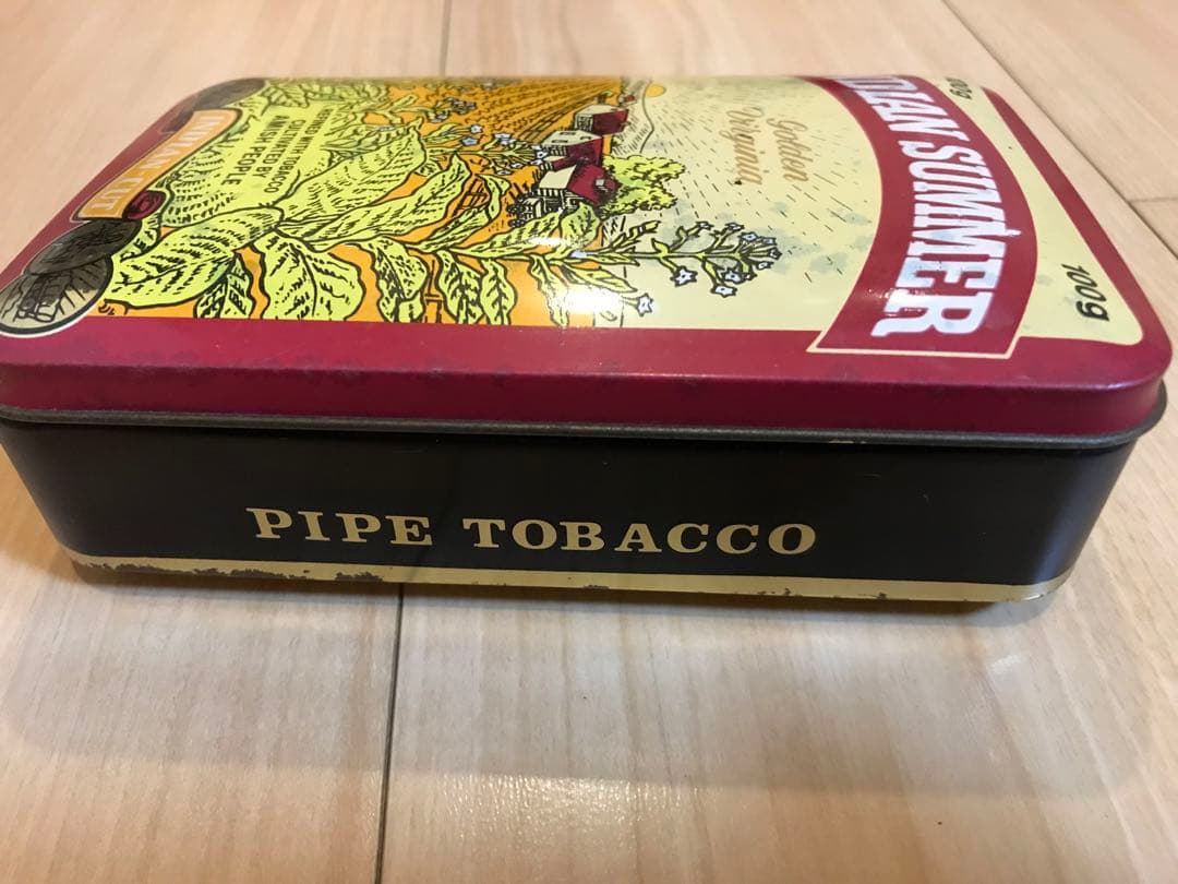 ブリキ缶　イギリス製　INDIAN SUMMER パイプタバコ 【缶のみ】
