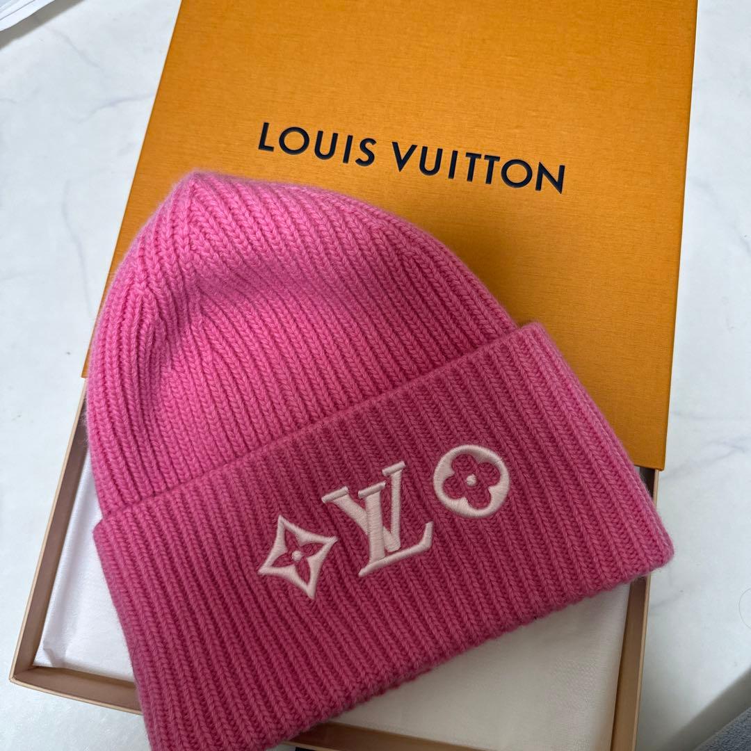 ルイ・ヴィトン ピンク ニット帽