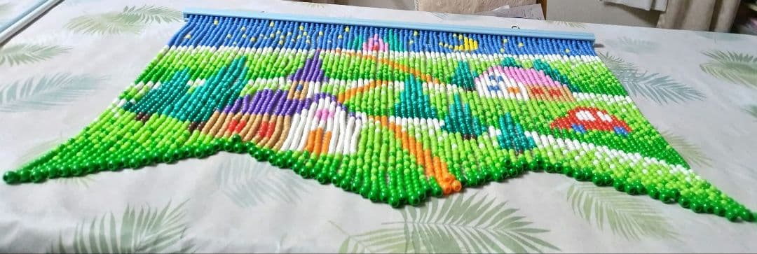 価格変更　スキルスクリーン　 星空 のれん　 85cm×63cm【完成品】