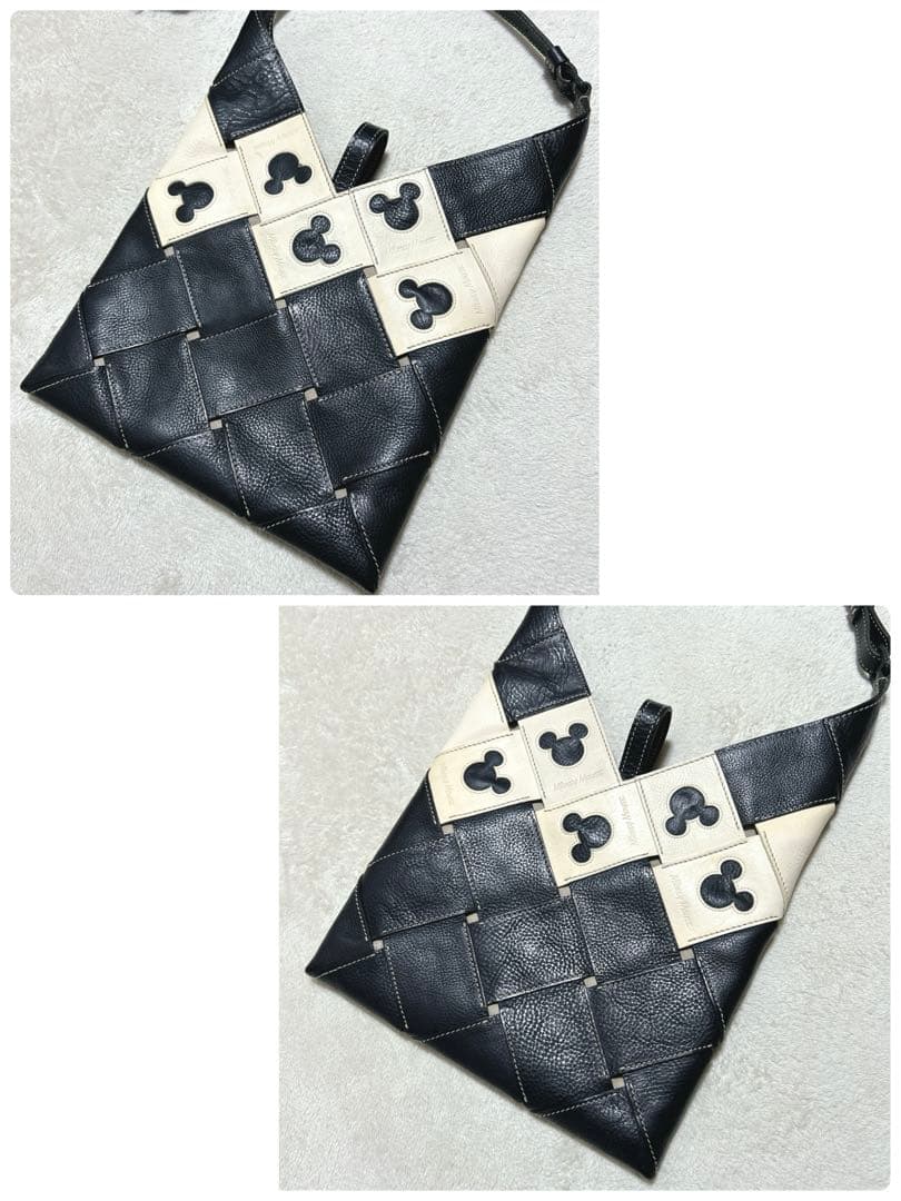 genten サスティナブルカットワーク 限定ミッキーマウス ショルダーバッグ