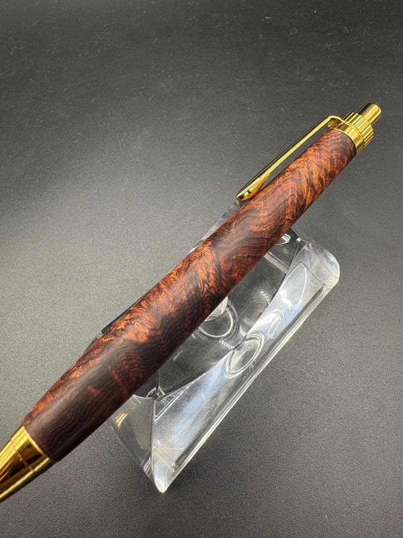 アポロ　533超極上　ホンジュラスローズウッド　瘤杢　木軸シャーペン