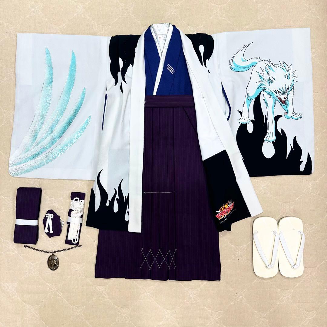 七五三 五歳 羽織袴 ガツガツトリコ グレー