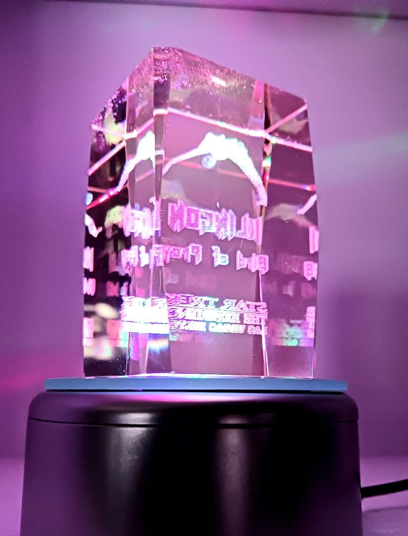 希少 スタートレック クリンゴン バード・オブ・プレイ 3Dクリスタル