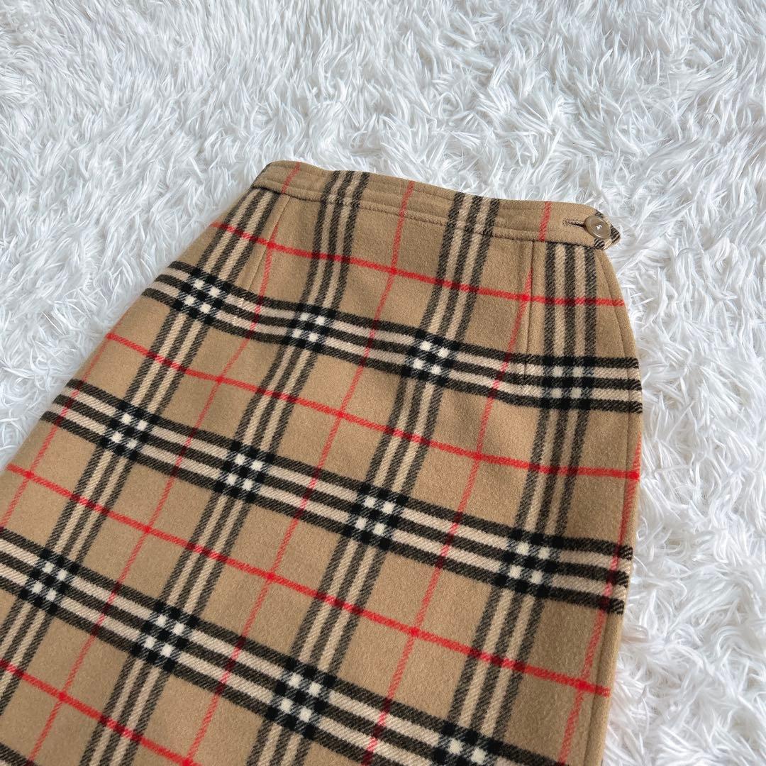 美品✨　バーバリー　スカート　ノバチェック　ウール
