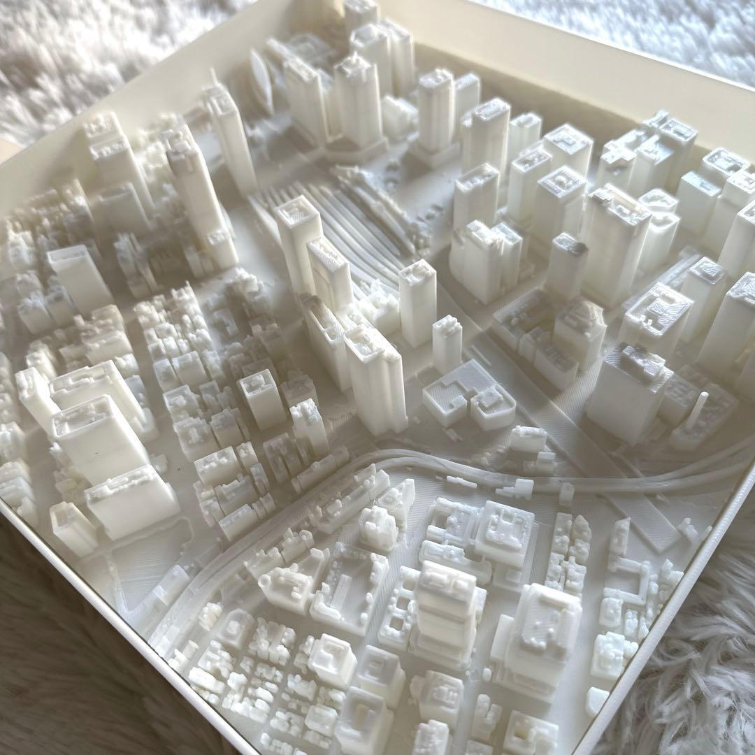 ★5千円値下中！東京駅周辺ビッグサイズ★精密都市模型 1/5000 3Dプリンタ