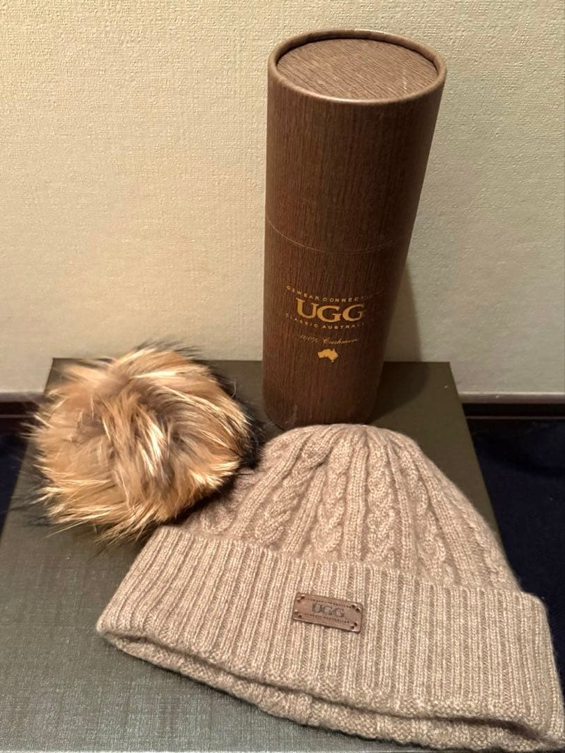 OZWEAR CONNECTION ケーブルニット カシミヤ ビーニー