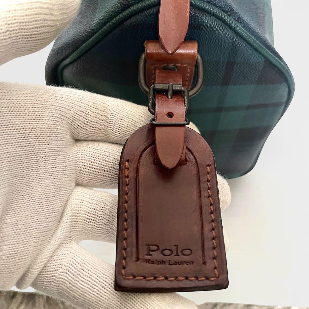 POLO RALPH LAUREN ミニボストン ブラックウォッチ PVC