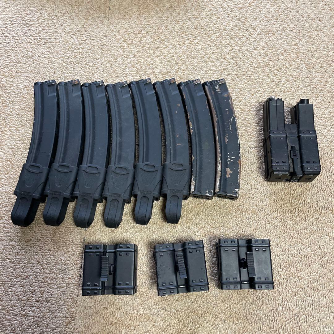東京マルイ電動ガンMP5マガジン合計9本＋マガジンクリップ3個