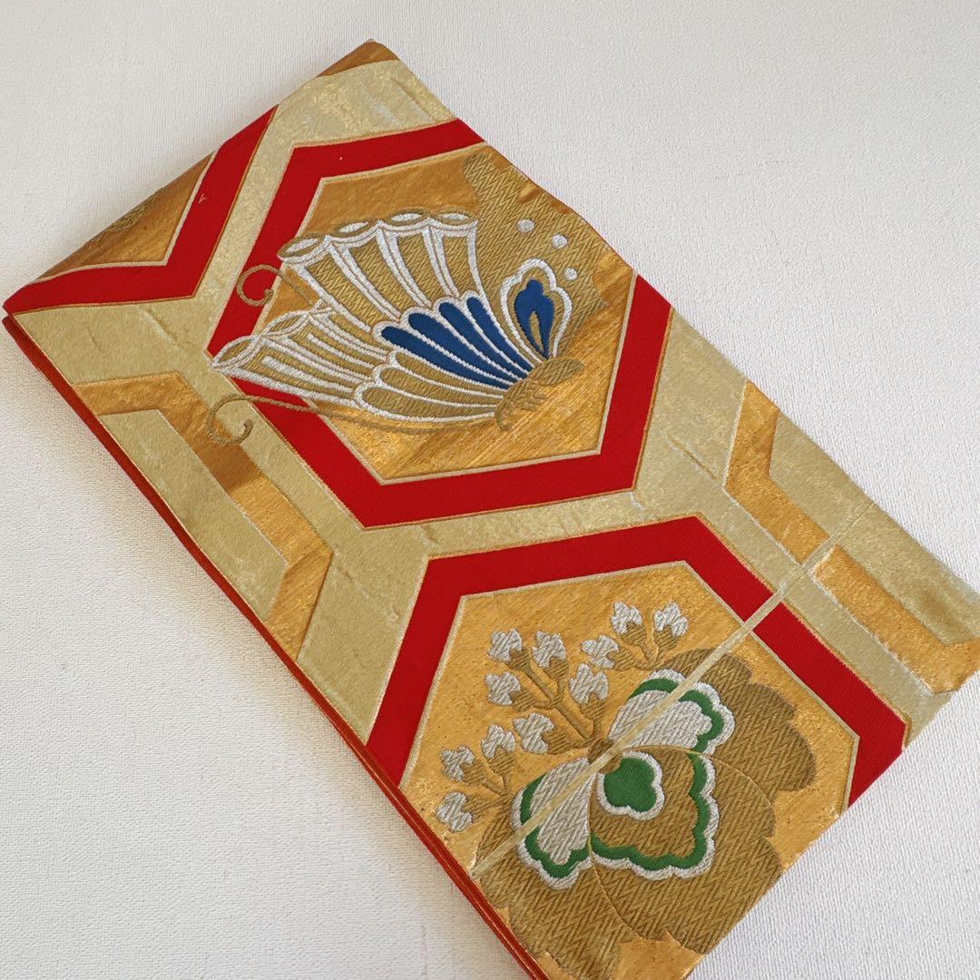 フルセット　七五三７歳女の子　着物　金プリント　蝶　51933