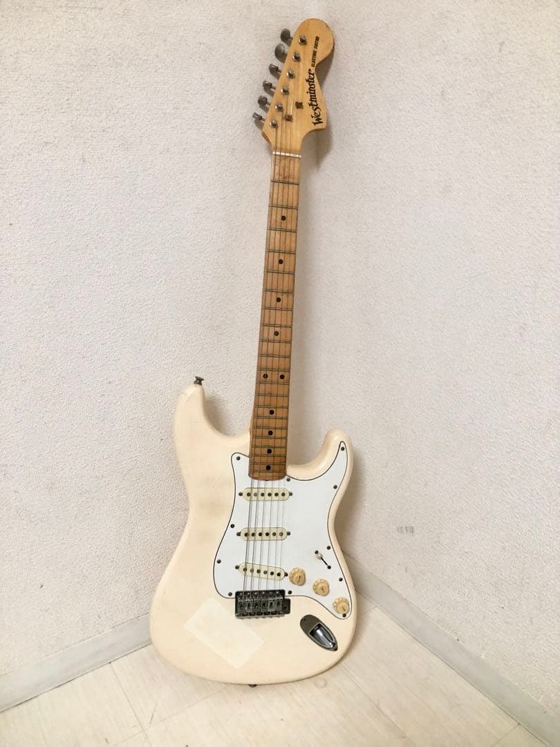 ７０年代Westminster （グレコ姉妹ブランド)ストラトタイプギター難あり