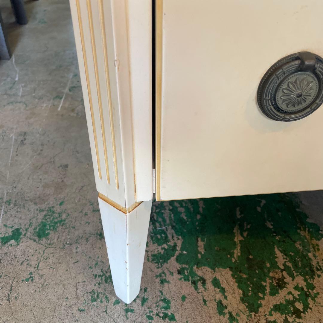 アンティーク・ロココ調・4段チェスト・シャビー・フレンチアンティーク