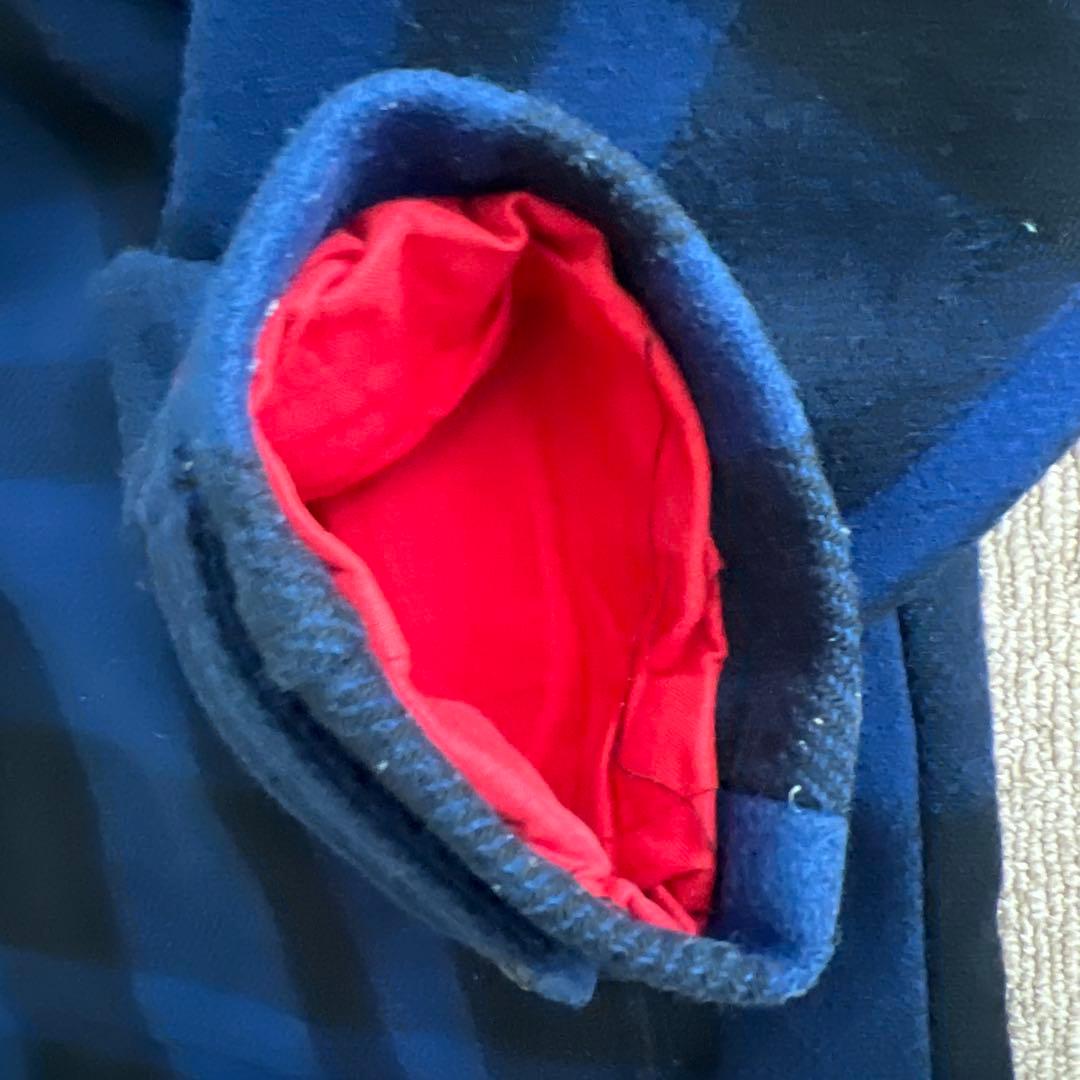 断*)様 Supreme 青・黒チェック クルーザージャケット L