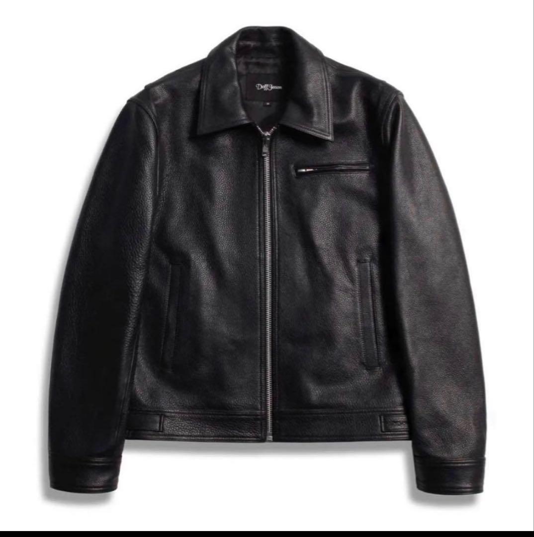 韓国Doffjason COWHIDE SINGLE JACKET牛革
