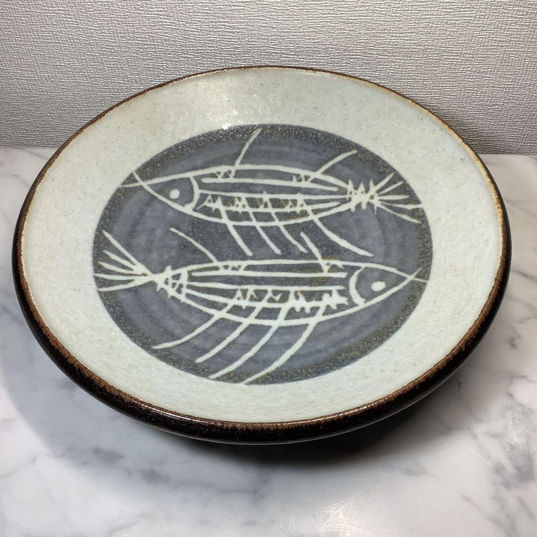 「お値下げ」九谷焼　聖泉窯　滝口加全作　魚紋　飾皿