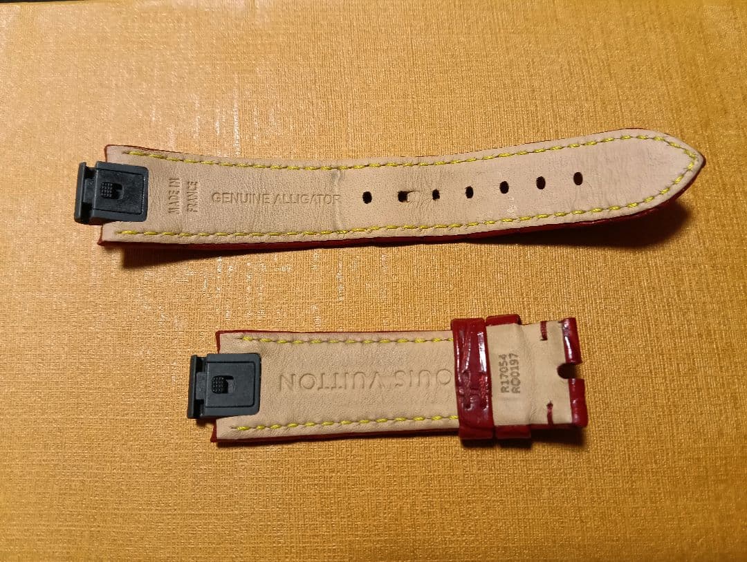 【専用】タンブール MM用 純正アリゲーター ストラップ ベルトM　レッド