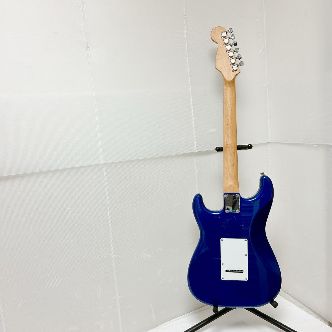 美品 Photogenic 初心者向けギター ストラトキャスター ブルー 青