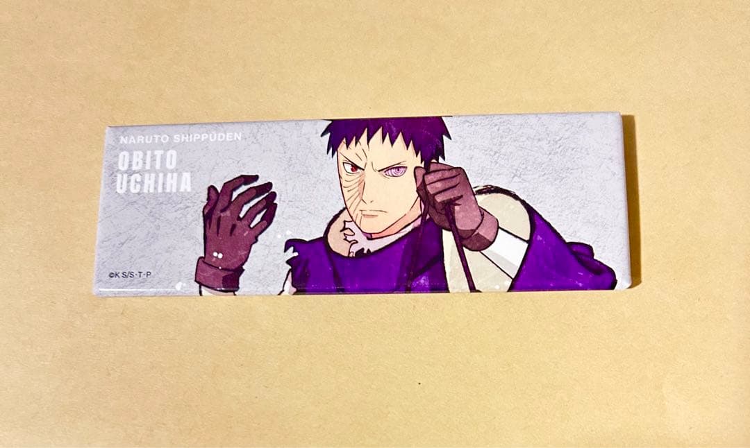 NARUTO オビト うちはオビト ベースヤード 缶バッジ ロング缶バッジ