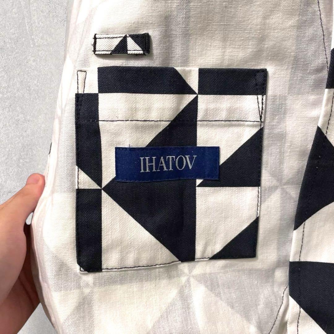 希少 22S/S IHATOV 名作 カークラブジャケット ブルゾン 幾何学模様