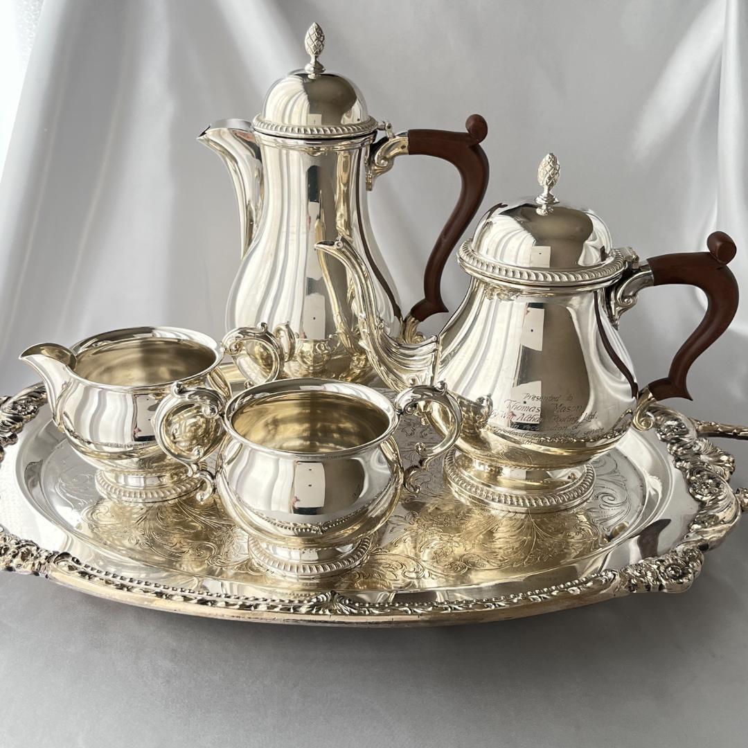 【Barker Ellis】 ビクトリアンのサービス 4点　ティーポット
