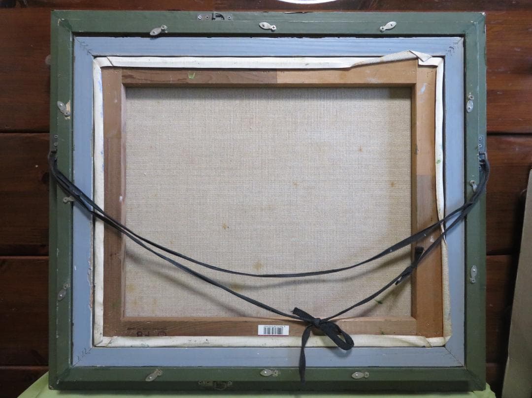 ◆   作者不明　「睡蓮」　油彩　F8号　◆