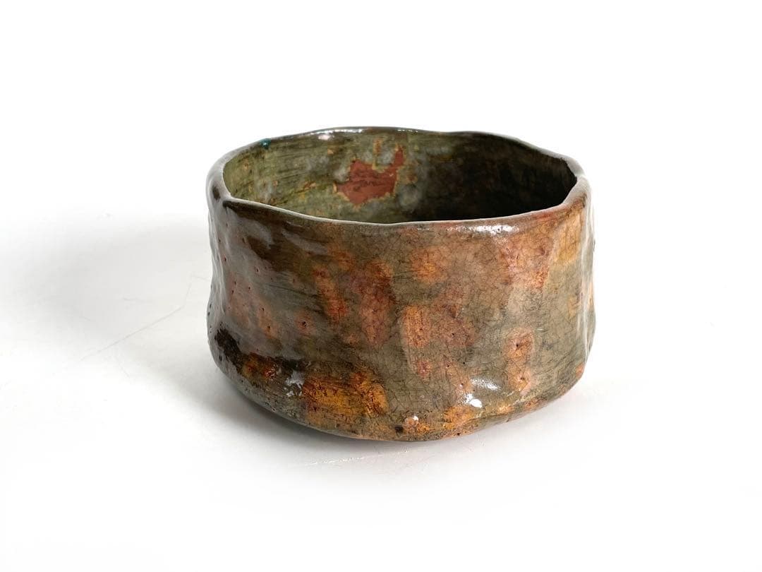 キリスト教伝道者　裏千家　藤尾宗羊 藤尾英二郎　自作茶碗　銘洋々　共箱