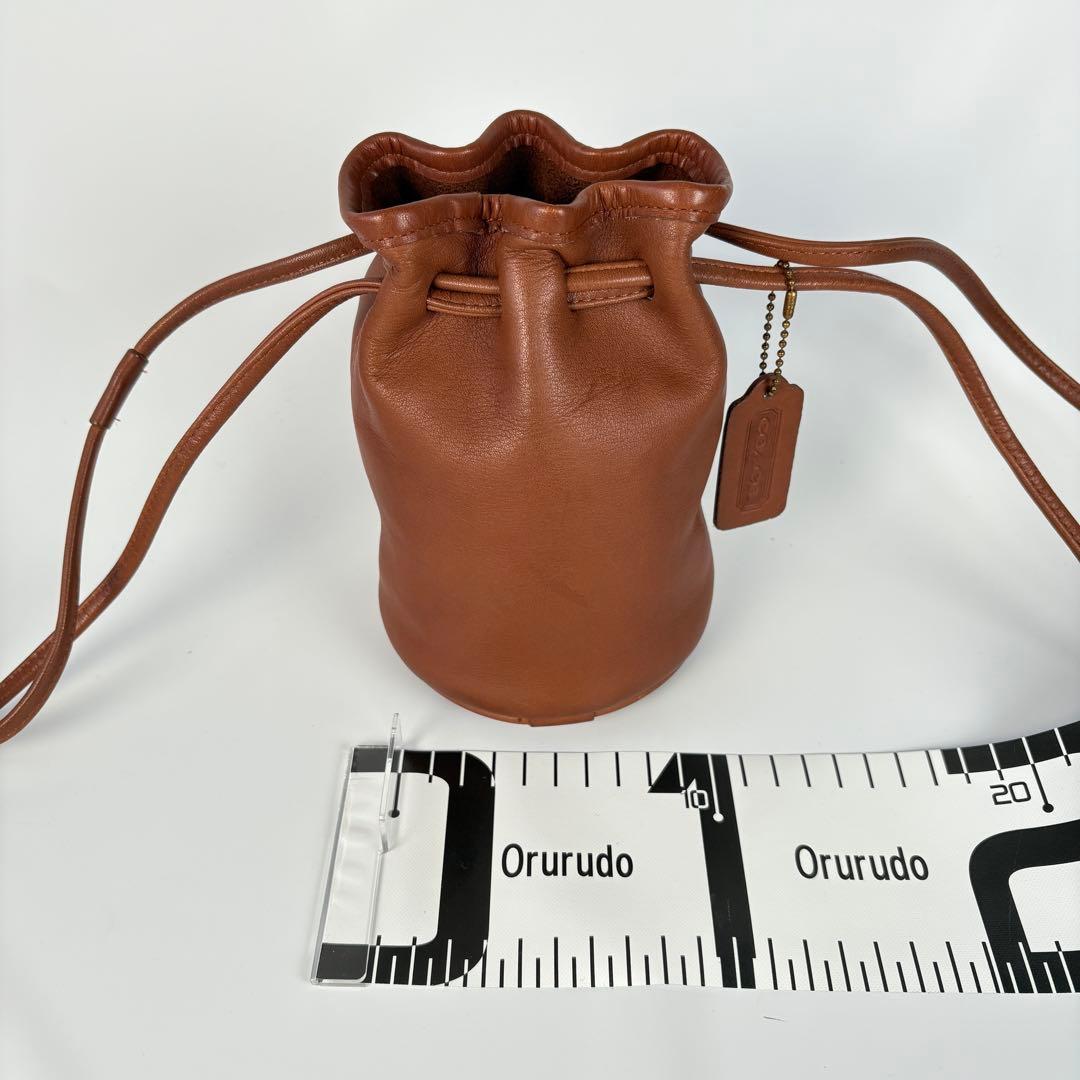 レア箱付　美品　オールド　コーチ 巾着 ショルダーバッグ USA製　4144