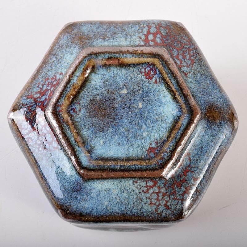 茶道具　河井貫次郎作　呉洲　八角盒子　香合　共箱　M　R8046