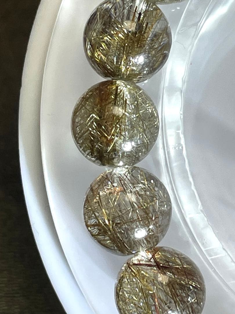 【新入荷高品質】シルバールチルクォーツブレス9㎜（新品未使用）ハイグレード