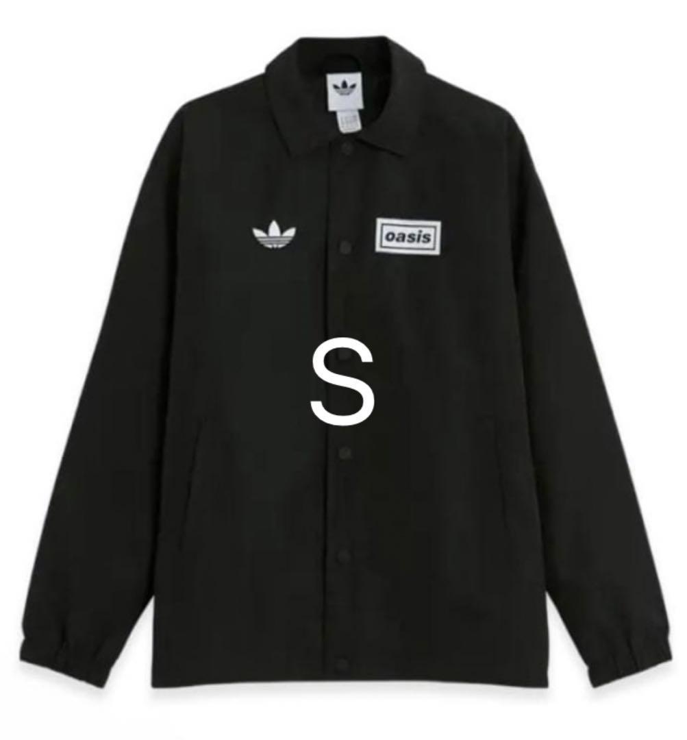 adidas × oasis コーチジャケット　黒　Sサイズ 未使用