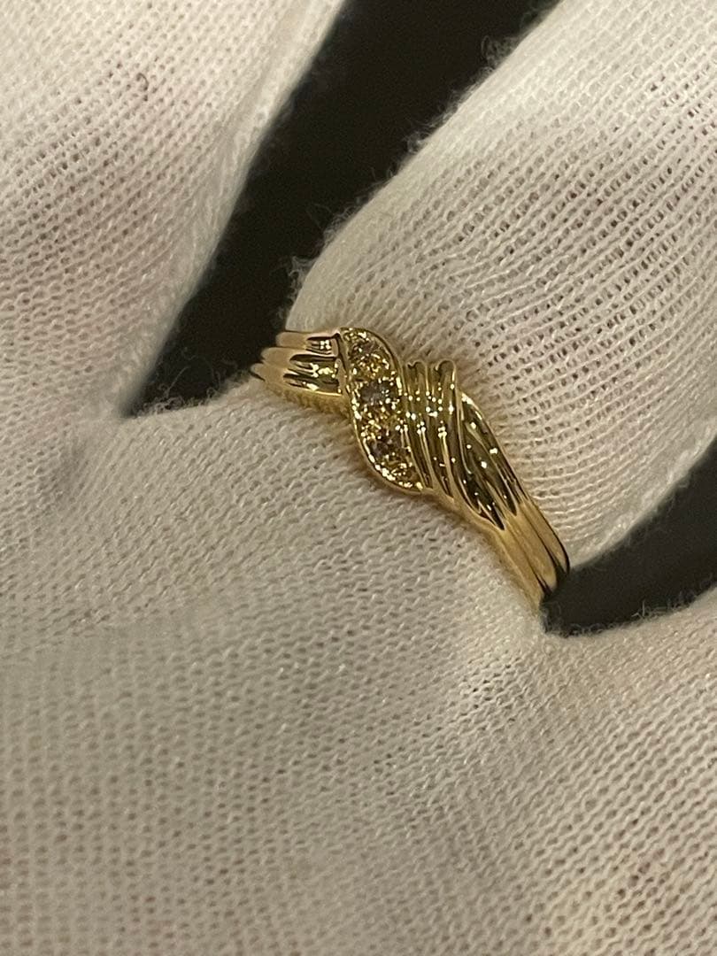 ジュエリーマキ　K18リング　18金指輪　ダイヤモンドリング　18金　k18