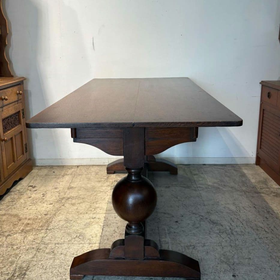 M●Ichiko送料込イギリス バルボスレッグダイニングテーブル